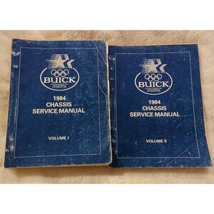 1984 Buick All Models Chassis Service Repair Shop Manual 2 Volume Set Original